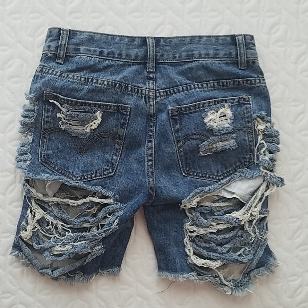 Women's Denim Shorts - Picture 2 of 2